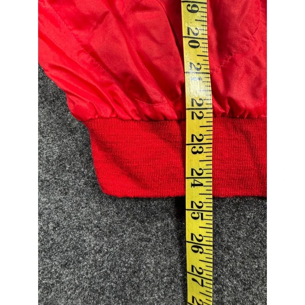 Polo Ralph Lauren Vintage Spell Out Windbreaker Jacket Red White Men's XL
